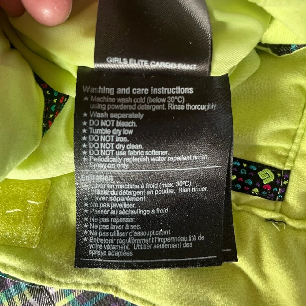 Burton girls Plaid Snow Pants - Picture 9 of 9